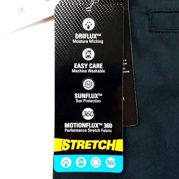 PGA Tour Men's Motionflux 360 Golf Pants Size 40×32 Black - Picture 7 of 11